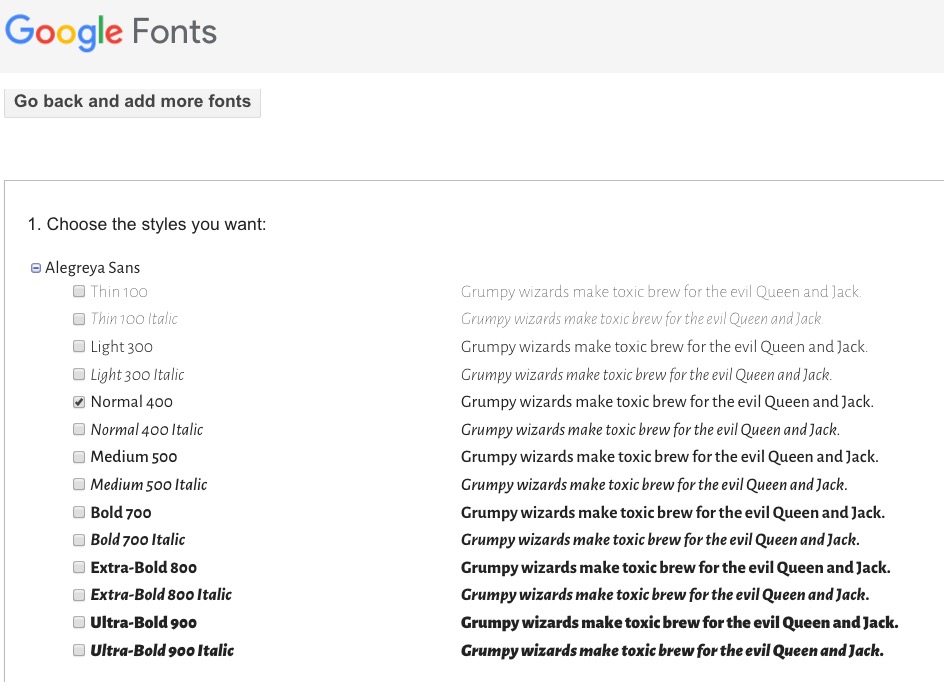 Google Fonts